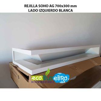 REJILLA SOHO AG 700x300 mm LADO IZQUIERDO BLANCA ECOBIOEBRO