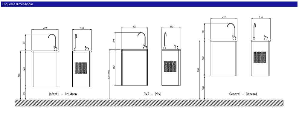esquema-dimensional-FUENTE-DE-AGUA-FRIA-ACERO-INOX-30L-H-(mod.-10016.B)-ecobioebro