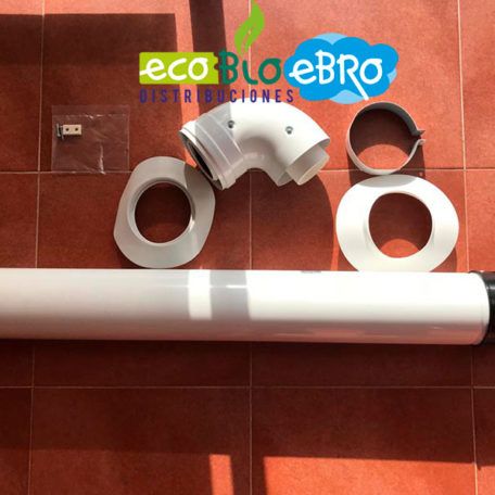 Kit évacuation Fumées Coaxial Horizontal 60/100 Universel - Neuf