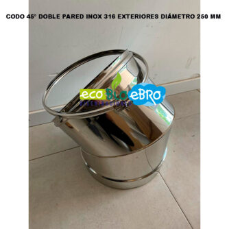 CODO-45º-DOBLE-PARED-INOX-316-EXTERIORES-DIAMETRO-250-MM-ECOBIOEBRO