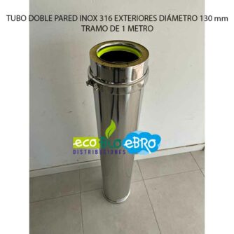 TUBO-DOBLE-PARED-INOX-316-EXTERIORES-DIAMETRO-130-mm-tramo-de-1-metro-ecobioebro