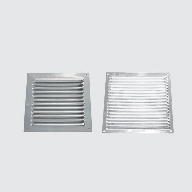 Rejilla de ventilación plana 100x100 mm Aluminio