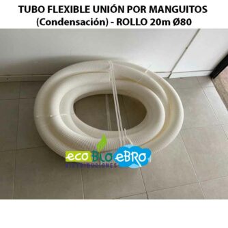 TUBO-FLEXIBLE-UNIÓN-POR-MANGUITOS-(Condensación)---ROLLO-20m-Ø80 ecobioebro