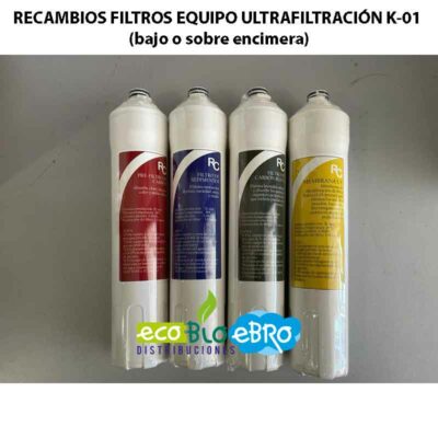 AMBIENTE-RECAMBIOS-FILTROS-EQUIPO-ULTRAFILTRACIÓN-K-01-(bajo-o-sobre-encimera)-ecobioebro