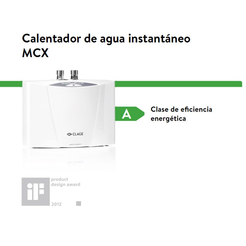 Engaño título mármol Calentador de agua instantáneo MCX (para lavabo) - Ecobioebro