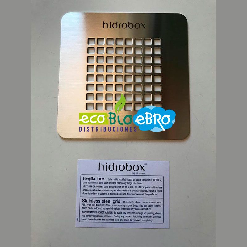 REJILLA INOX PLATO DE DUCHA NEO Y QUADRO (HIDROBOX) - Ecobioebro