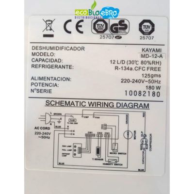 esquema-electrico-placa-electrónica-kayami-deshumidificador-MS12A-ecobioebro