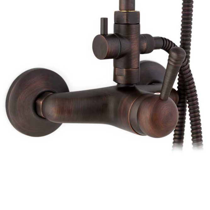 MONOMANDO DUCHA BRONCE VENECIANO (SERIE LANUZA) - Ecobioebro