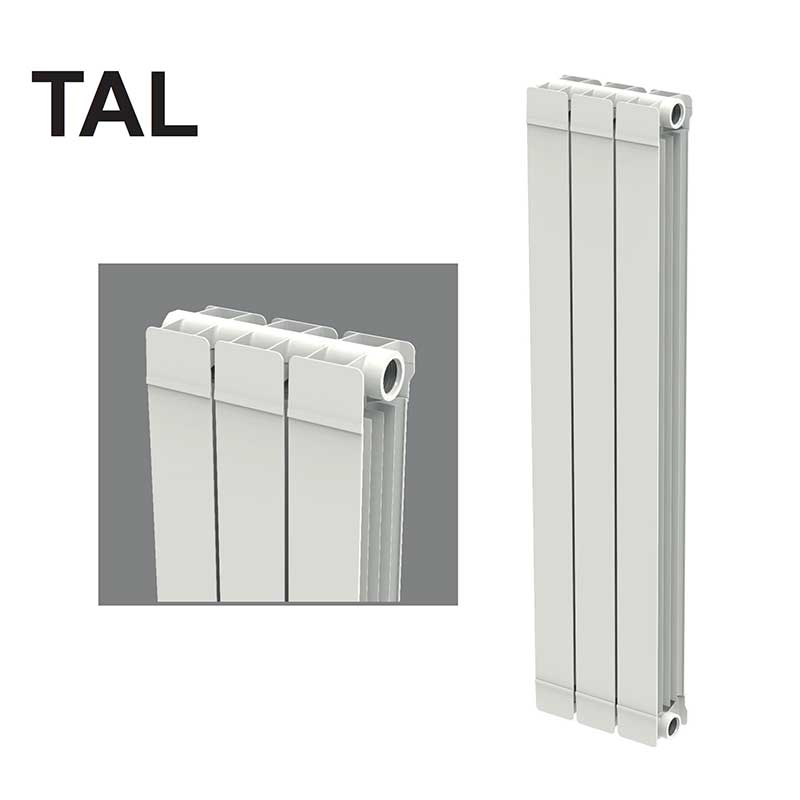 Radiador vertical de elementos opcionales fabricado en aluminio
