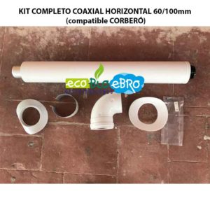 KIT COMPLETO COAXIAL HORIZONTAL 60:100mm (compatible CORBERÓ) ecobioebro