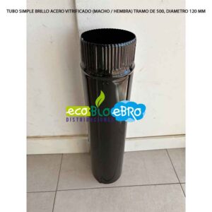 TUBO-SIMPLE-BRILLO-ACERO-VITRIFICADO-(MACHO---HEMBRA)-500-MM-DIAMETRO-120-MM-ECOBIOEBRO