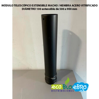 MÓDULO-TELESCÓPICO-EXTENSIBLE-MACHO---HEMBRA-ACERO-VITRIFICADO-diametro-100-mm-ecobioebro