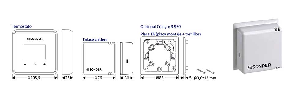 dimensiones-Termostato-digital-para-calefacción-y-refrigeración,-programable-SIESTA-105-WIFI-ecobioebro
