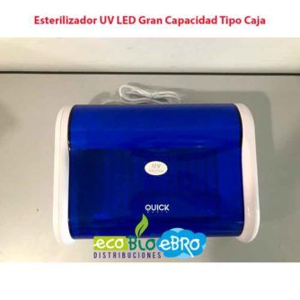 Vista Esterilizador UV LED Gran Capacidad Tipo Caja ecobioebro