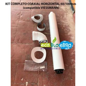 KIT COMPLETO COAXIAL HORIZONTAL 60:100mm (compatible VIESSMANN) ECOBIOEBRO