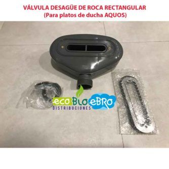 VÁLVULA DESAGÜE DE ROCA RECTANGULAR (Para platos de ducha AQUOS) ecobioebro