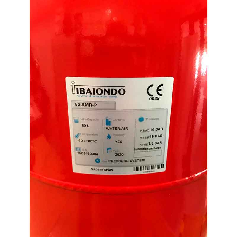 VASO EXPANSION 50 AMR-P 50L 10 BAR - Materiales Calefacción