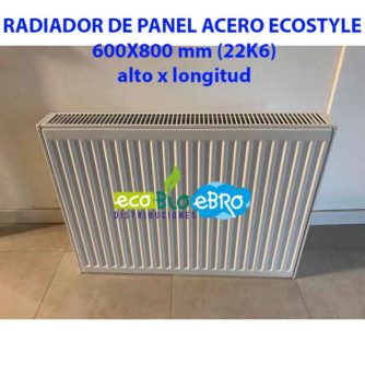 RADIADOR DE PANEL ACERO ECOSTYLE 600X800 mm (22K6) ECOBIOEBRO