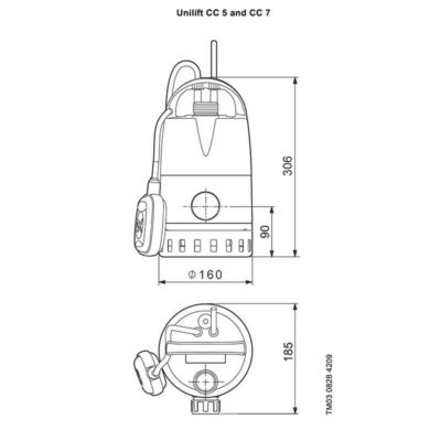 BOMBA PARA AGUAS SUCIAS UNILIFT (GRUNDFOS)