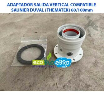 ADAPTADOR-SALIDA-VERTICAL-COMPATIBLE-SAUNIER-DUVAL-(THEMATEK)-60100mm ecobioebro