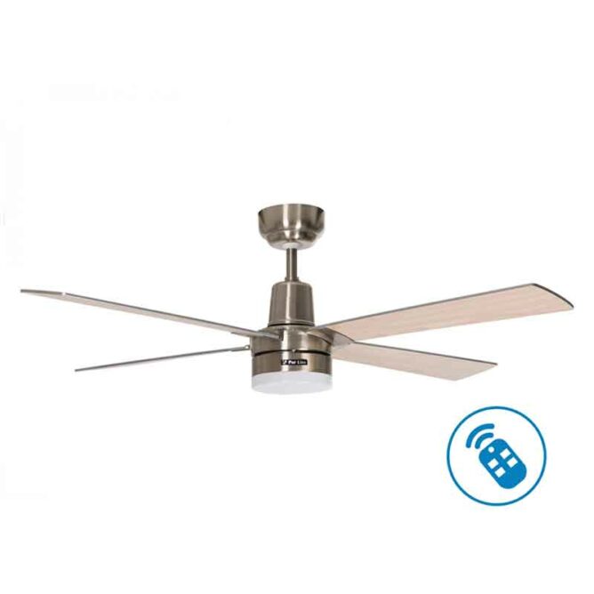 VENTILADOR DE TECHO MOTOR DC REVERSIBLE CON LUZ Y MANDO A DISTANCIA