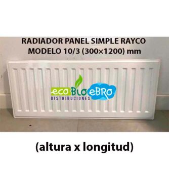 RADIADOR-PANEL-SIMPLE-RAYCO-MODELO-103-(300×1200)-mm ecobioebro