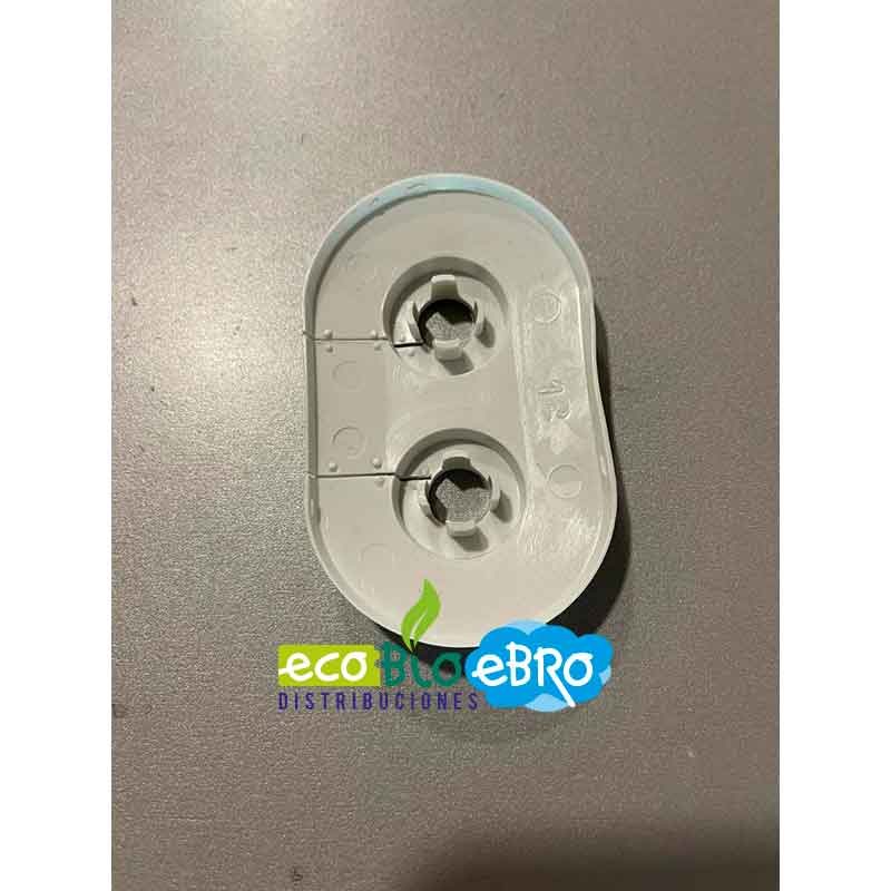 EMBELLECEDOR BLANCO DOBLE OVAL PARA TUBOS (15 mm) - Ecobioebro