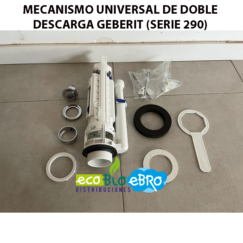 MECANISMO UNIVERSAL DE DOBLE DESCARGA GEBERIT (SERIE 290) - Ecobioebro