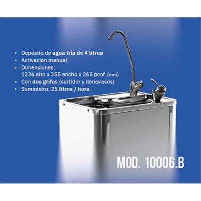 VISTA-FUENTE-DE-AGUA-FRIA-ACERO-INOX-25L-H-(brillante)-ECOBIOEBRO
