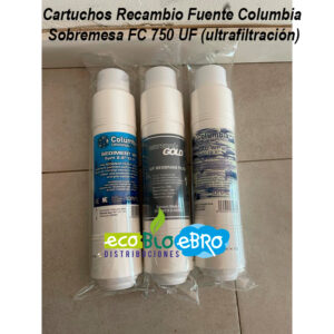 AMBIENTE-Cartuchos-Recambio-Fuente-Columbia-Sobremesa-FC-750-UF-(ultrafiltración)-ECOBIOEBRO