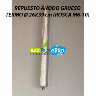 REPUESTO-ÁNODO-GRUESO-TERMO-Ø-26X39-cm-(ROSCA-M6-10)-ecobioebro