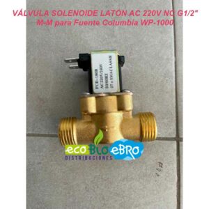 VÁLVULA-SOLENOIDE-LATÓN-AC-220V-NC-G1-2'-M-M-para-Fuente-Columbia-WP-1000-ecobioebro