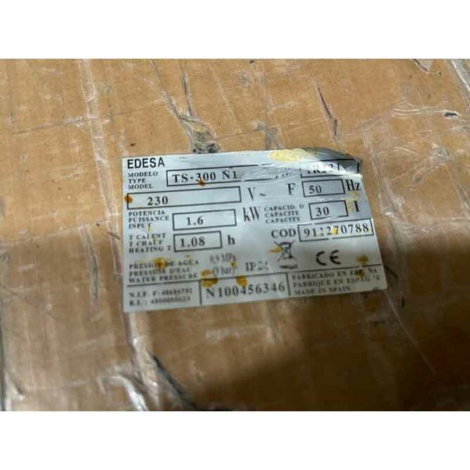PLETINA PORTAVAINAS ESMALTADA EDESA/FAGOR TS300N1 (30 LITROS) Ecobioebro PLETINA PORTAVAINAS ESMALTADA EDESA/FAGOR TS300N1 (30 LITROS) Ecobioebro