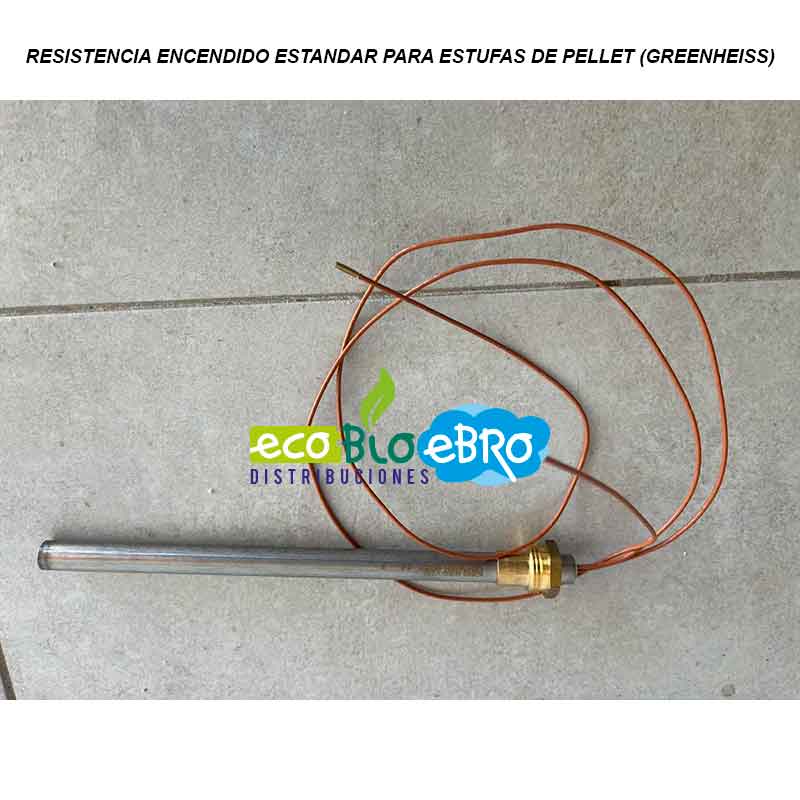 Easyricambi Resistencia de encendido para estufa de pellets 300 W 180 mm  170 mm Diámetro 9,9 mm Rosca 3/8 para lamininox