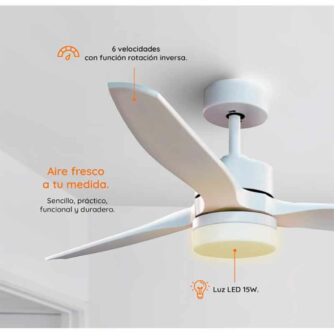 Funciones-Ventilador-De-Techo-Con-Luz-LED-132cm-Diámetro-Blanco-ecobioebro