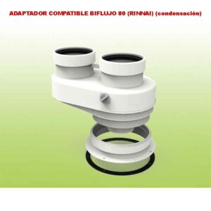 ADAPTADOR-COMPATIBLE-BIFLUJO-80-(RINNAI)-(condensación)-ecobioebro