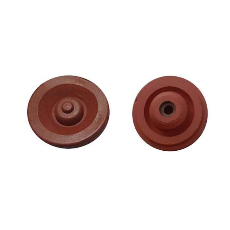 Junta De Silicona Para Aspirador De Estufa De Pellets - Diámetro Exterior 17.5 Cm, Interior 14.5 Cm, 4 Agujeros, Roja
