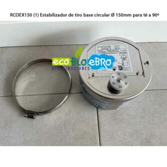 RCOEX150-(1)-Estabilizador-de-tiro-base-circular-Ø-150mm-para-té-a-90º ecobioebro