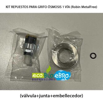 (válvula+junta+embellecedor)-KIT-REPUESTOS-PARA-GRIFO-ÓSMOSIS-1-VÍA-(Robin-MetalFree)-ecobioebro