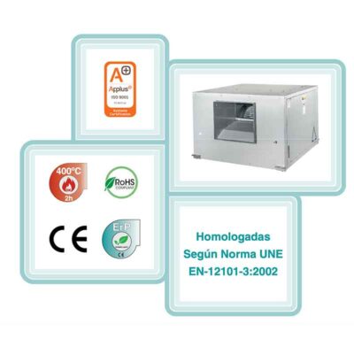 CAJAS DE VENTILACION “CEB”(Certified Exhaust Box) 400º C/2h CON MOTOR INTERIOR