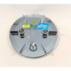 TAPA REDONDA CROMADA PLATO DUCHA PARA VÁLVULA (VIEGA) Ø90 mm
