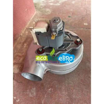 TURBINA-IZQUIERDA-CANALIZABLE-PARA-ESTUFA-LYRA-(15-KW)-FERLUX-(roja)-ECOBIOEBRO