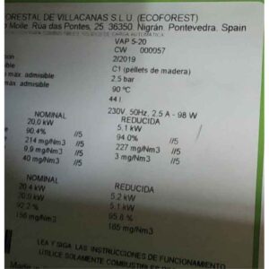 CESTILLO CW PARA CALDERA VAP 5-20 (Ecoforest)
