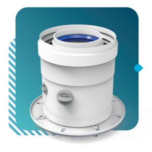 ADAPTADOR-SALIDA-VERTICAL-COMPATIBLE--CALENTADOR-JUNKERS-60-100mm-ecobioebro