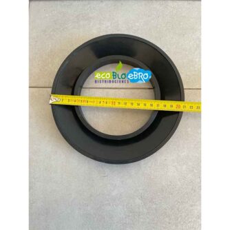 DIAMETRO-EXTERIOR-PLAFÓN-EMBELLECEDOR-NEGRO-Ø-130-mm-(GOMA)-ECOBIOEBRO