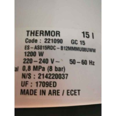 ETIQUETA-PLETINA-TERMO-ELÉCTRICO-THERMOR-(CONCEPT-15L)-ECOBIOEBRO