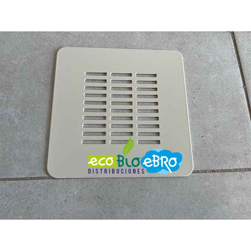 REJILLA-CUADRADA-COLOR-BEIG-PLATO-DE-DUCHA-ONE-(HIDROBOX)-13.6-x-13.6-cm-ECOBIOEBRO