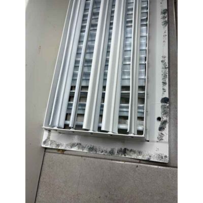 REJILLA PARA CONDUCTO CIRCULAR DOBLE DEFLEXIÓN BLANCA 625X125 mm