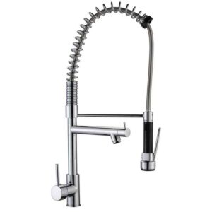 KIT-MONOMANDO-FREGADERA-ESPIRAL-CON-GRIFO-(para-cocinas-de-restaurantes)-ecobioebro