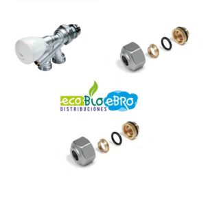 VALVULA-MONOTUBO-TERMOSTATIZABLE-DOBLE-REGLAJE-(5-cm-entre-ejes)-+-ADAPTADORES-1-2'X18-COBRE-ECOBIOEBRO